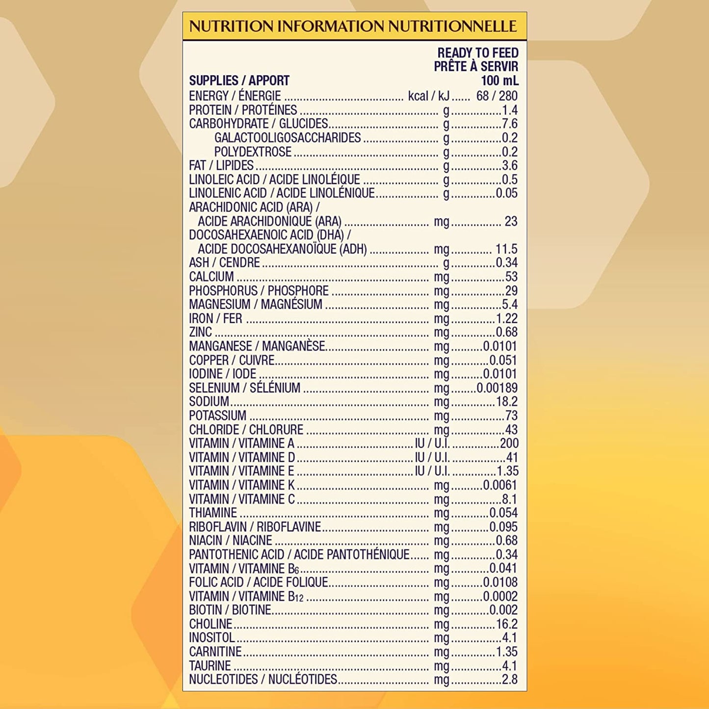 Enfamil A+, Baby Formula, Ready to Feed Nursettes, DHA (a type of Omega-3 fat) to help support brain development, Age 0-12 months, 59ml x 24 count