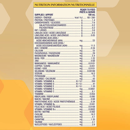 Enfamil A+, Baby Formula, Ready to Feed Nursettes, DHA (a type of Omega-3 fat) to help support brain development, Age 0-12 months, 59ml x 24 count
