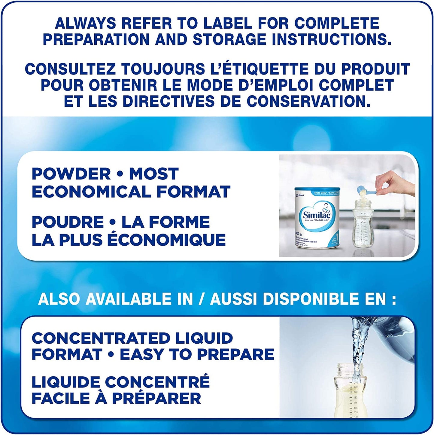 Similac Lower Iron Non-GMO Baby Formula, Powder, 850 g, 0+ Months