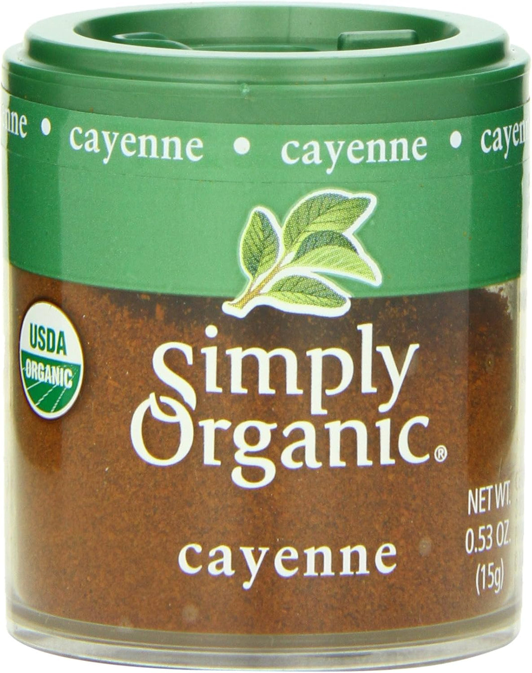 Simply Organic Mini Organic Ground Cayenne 15 g (Pack of 6)