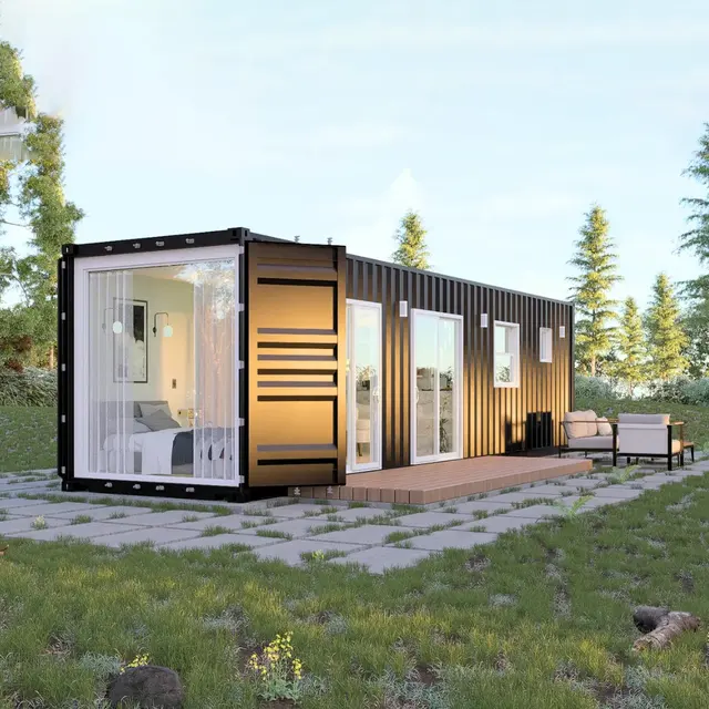 60 ft Modified Container Home with Bathroom