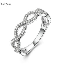 将图片加载到图库查看器，0.33CT Natural Diamond Sterling Silver X Cross Ring Graduation&amp; Anniversary Band
