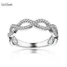 將圖片載入圖庫檢視器 0.33CT Natural Diamond Sterling Silver X Cross Ring Graduation&amp; Anniversary Band
