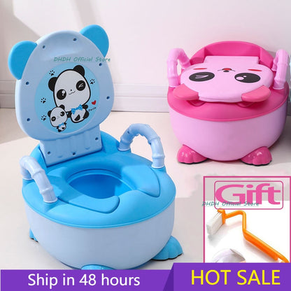 0-6 Years Old Children's Pot Soft Baby Potty Plastic Road Pot Infant  Cute Baby Toilet Seat Boys And Girls Potty Trainer Seat WC