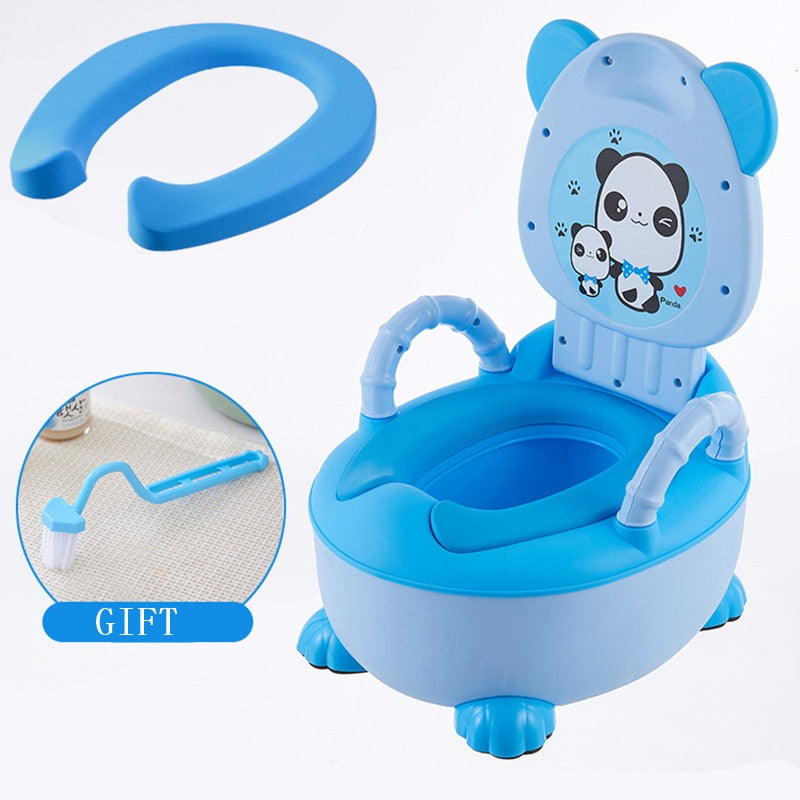 0-6 Years Old Children's Pot Soft Baby Potty Plastic Road Pot Infant  Cute Baby Toilet Seat Boys And Girls Potty Trainer Seat WC