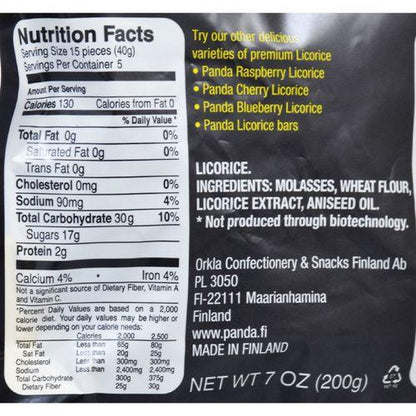 Panda Soft Licorice - 7 oz - Case of 12
