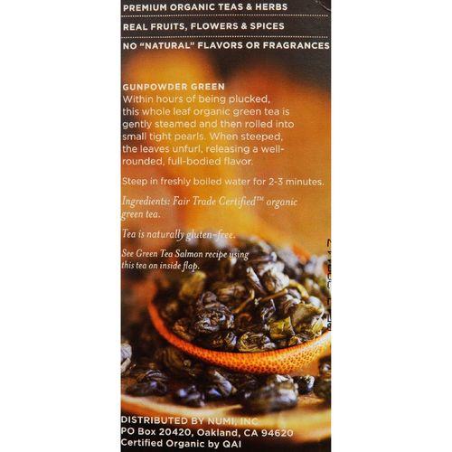 Numi Gunpowder Green Tea - 18 Tea Bags - Case of 6