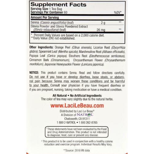 Laci Le Beau Super Dieter's Tea All Natural Botanicals - 60 Tea Bags