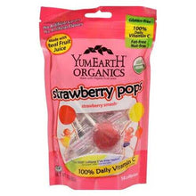 将图片加载到图库查看器，Yummy Earth Organic Standup Lollipops Strawberry Smash - 3 oz - Case of 6
