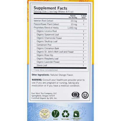 Yogi Bedtime Herbal Tea Caffeine Free Chamomile - 16 Tea Bags - Case of 6