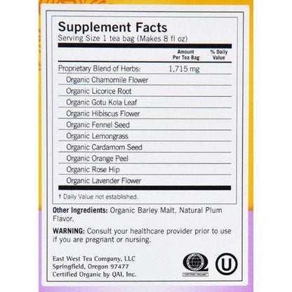Yogi Organic Calming Herbal Tea - 16 Tea Bags - Case of 6