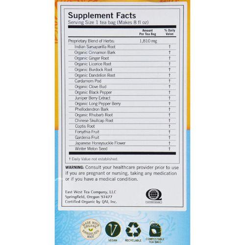 Yogi Detox Herbal Tea Caffeine Free - 16 Tea Bags - Case of 6