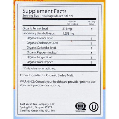 Yogi Organic Stomach Ease Herbal Tea - 16 Tea Bags - Case of 6