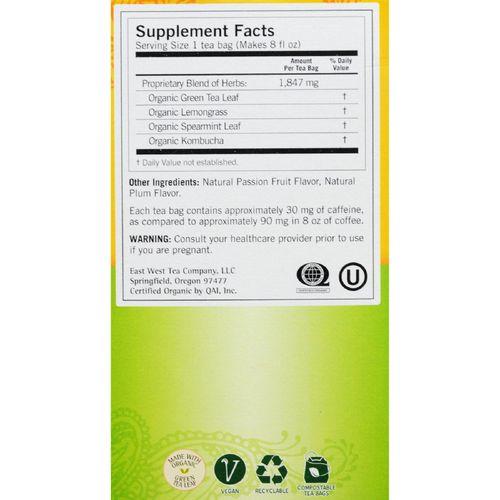 Yogi Herbal Green Tea Kombucha - 16 Tea Bags - Case of 6
