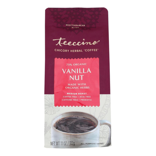 Teeccino Mediterranean Herbal Coffee Vanilla Nut - 11 oz - Case of 6
