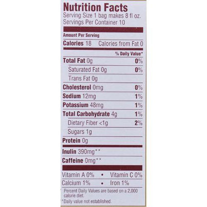 Teeccino Herbal Coffee Chocolate Dark Roast - 10 Tea Bags - Case of 6