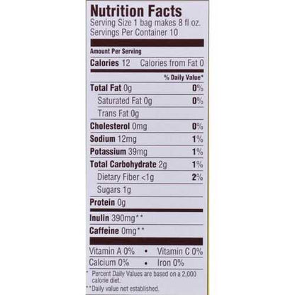 Teeccino Herbal Coffee Hazelnut - 10 Tea Bags - Case of 6