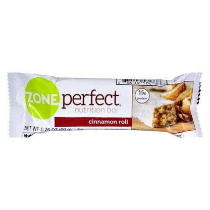 Zone - Nutrition Bar - Cinnamon Roll - Case of 12 - 1.76 oz.