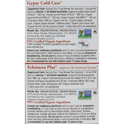Traditional Medicinals Seasonal Herb Tea Sampler - Caffeine Free - 16 Bags