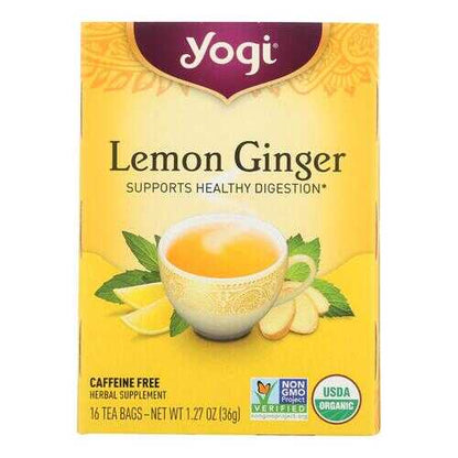 Yogi Tea Lemon Ginger - Caffeine Free - 16 Tea Bags