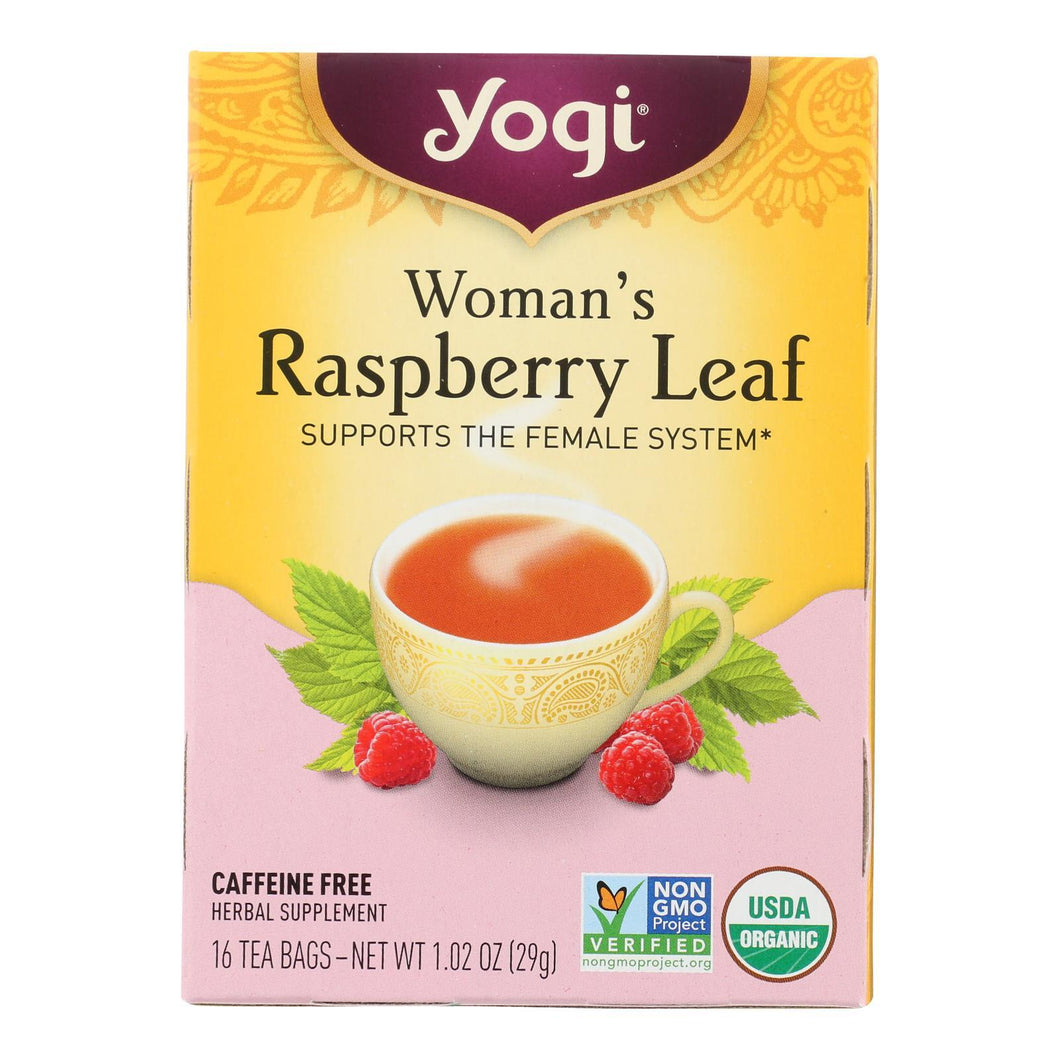 Yogi Tea Woman's Raspberry Leaf - Caffeine Free - 16 Tea Bags