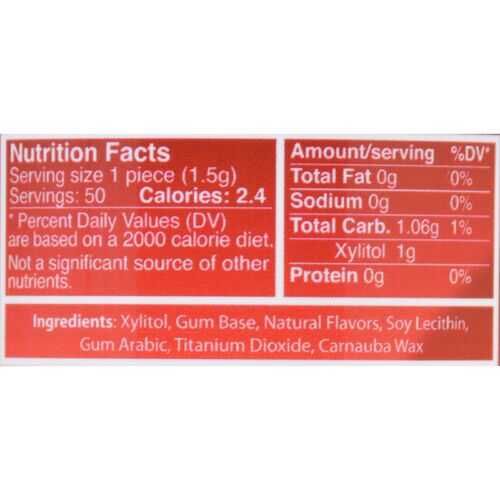 Epic Dental - Xylitol Gum - Cinnamon - 50 Count