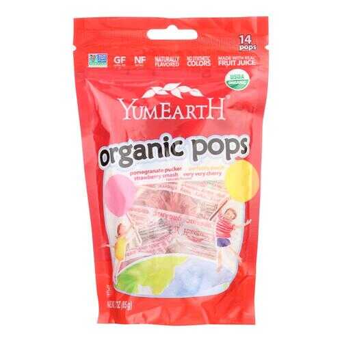 Yummy Earth Organic Lollipops Assorted Flavors - 3 oz - Case of 6