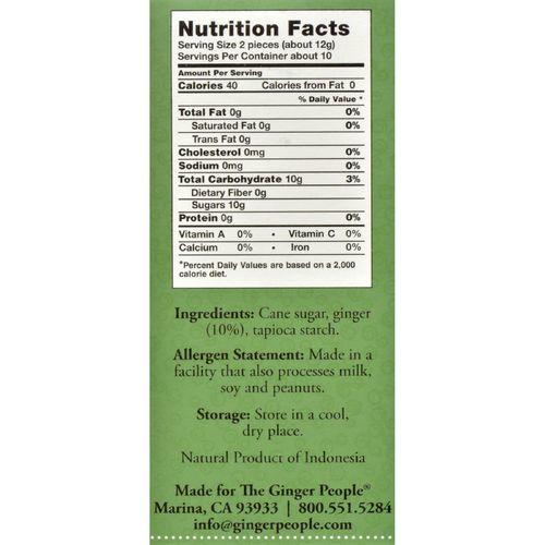 Ginger People Gin Gins Chewy Ginger Candy - 4.5 oz - Case of 12