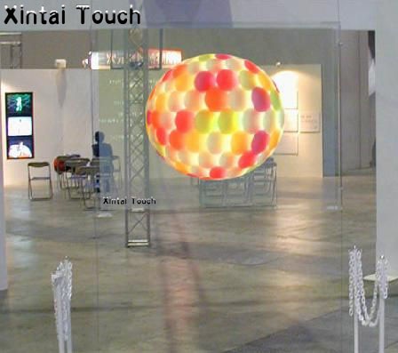 1.524m x 2.2m Holographic Transparent Rear Projection Screen Film Display Vivid Clear Picture Use for Glass Window, Store, Airport