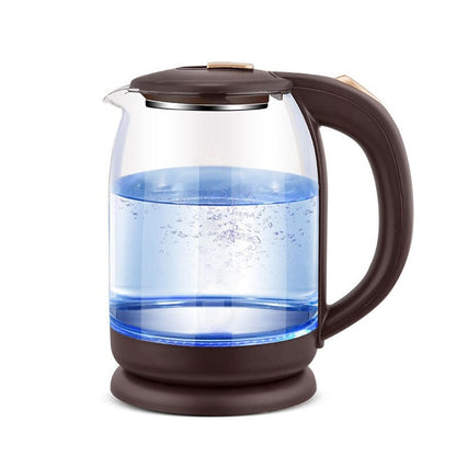1.8L Electric Kettle Fast Hot boiling Water Kettle Glass Blue Light Teapot Intelligent Temperature Control Anti-Overheat
