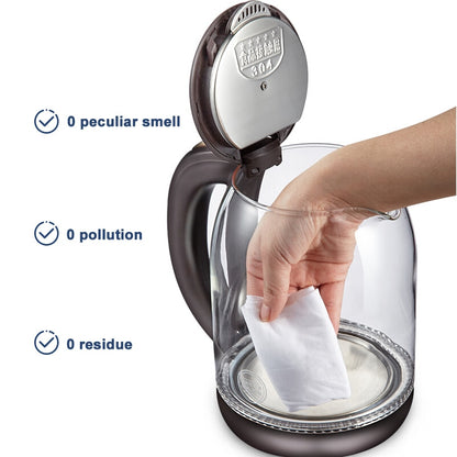 1.8L Electric Kettle Fast Hot boiling Water Kettle Glass Blue Light Teapot Intelligent Temperature Control Anti-Overheat