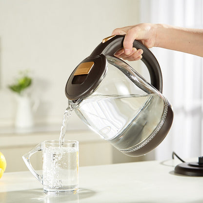 1.8L Electric Kettle Fast Hot boiling Water Kettle Glass Blue Light Teapot Intelligent Temperature Control Anti-Overheat