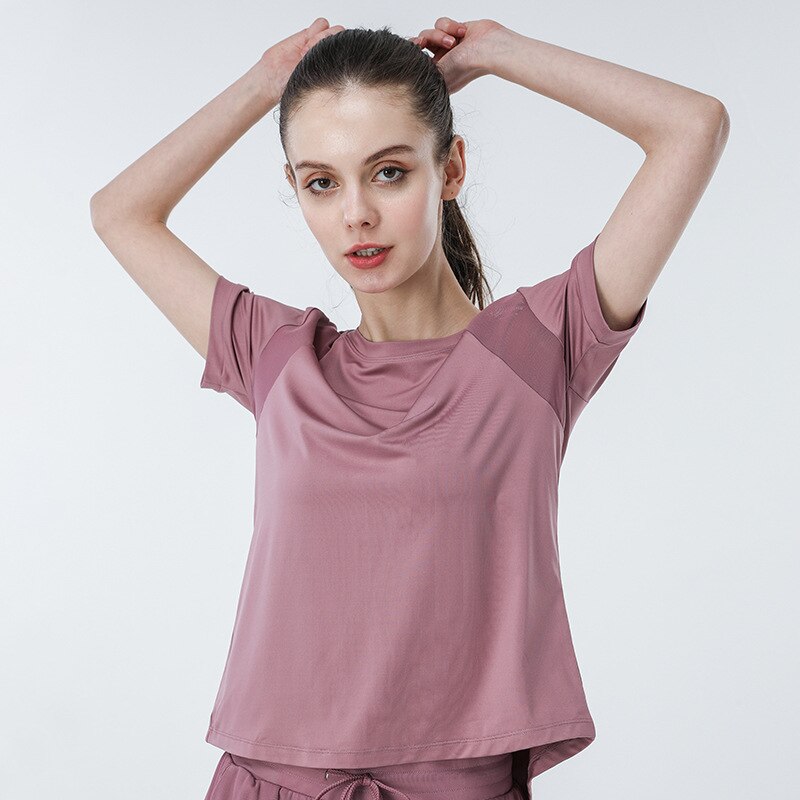 Gym Running Fitness Women T-Shirt Seamless Workout-Tops Sportswear Yoga Quick-Dry Clothes