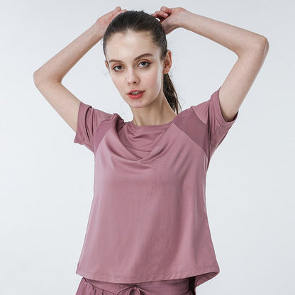 Gym Running Fitness Women T-Shirt Seamless Workout-Tops Sportswear Yoga Quick-Dry Clothes