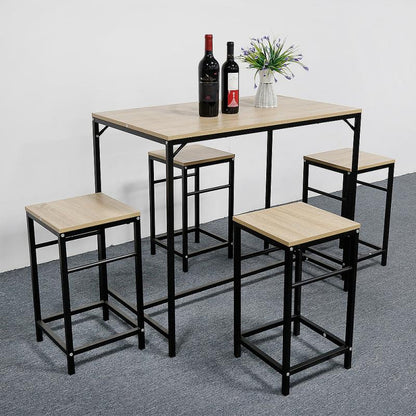 Dining Set 1 Bar Table And 2 Stools Restaurant Kitchen Furniture Dining Set Home Dining Room Furniture Minimalist Modern Decrotion HWC