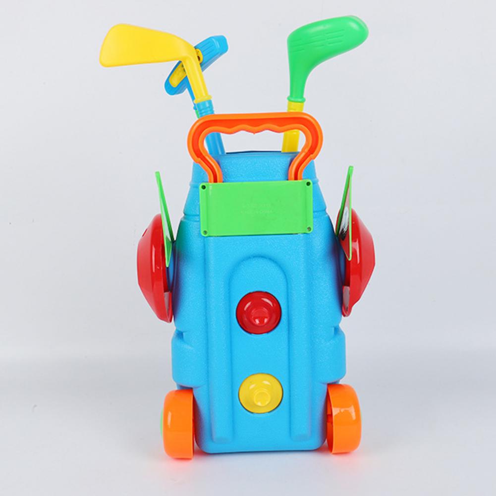 1 Set Child Golf Sports Game Mini Plastic Golf Toy Kids Children Professional Home Outdoor Indoor Small Golf Training Club Party