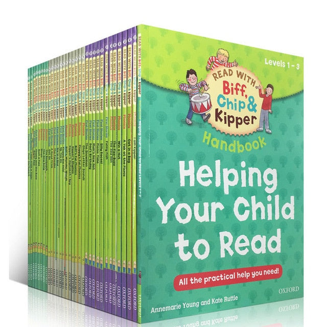 33 books Set 1-3 level Oxford reading tree Biff, Chip & Kipper. Handbook Helping Child to read Phonics English Story. Stories. Picture book