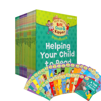 33 books Set 1-3 level Oxford reading tree Biff, Chip & Kipper. Handbook Helping Child to read Phonics English Story. Stories. Picture book