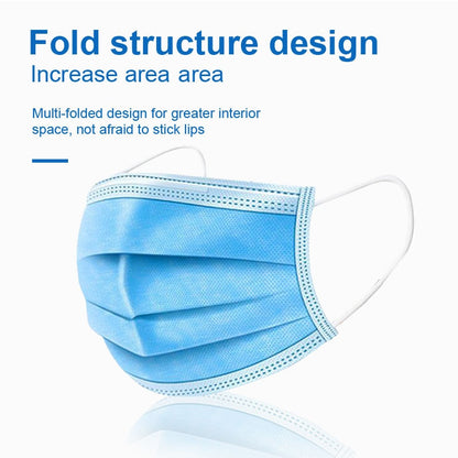 10-500Pcs Adult Ski Mask Disposable facemask masque 3 Ply Filter Mouth Face Mask mascarillas  mask for face women balaclava
