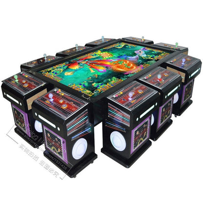 10 Players Luxury English Version Gambling Fish Game Table Game Center Coin Operated Amusement Arcade Video Fishing Game Machine
