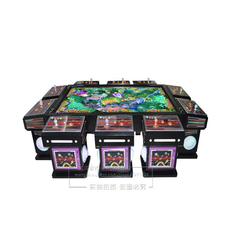 10 Players Luxury English Version Gambling Fish Game Table Game Center Coin Operated Amusement Arcade Video Fishing Game Machine