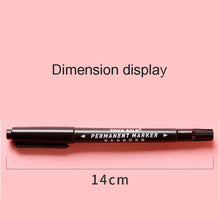 Charger l&#39;image dans la galerie, 100 black oily small double head mark hook line pen big head paint pen marker pen signature pen art supplies
