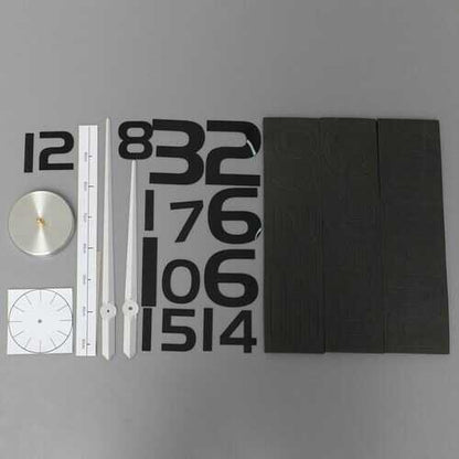 3D DIY Modern EVA Round Number Wall Clock Sticker Home Decoration