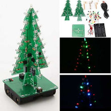 Charger l&#39;image dans la galerie, Geekcreit? DIY Christmas Tree LED Flash Kit 3D Electronic Learning Kit
