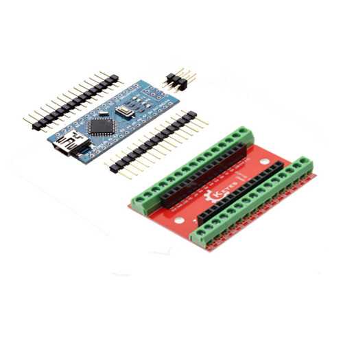 NANO IO Shield Expansion Board + ATmega328P Nano V3 Controller Geekcreit for Arduino - products that work with official Arduino boards