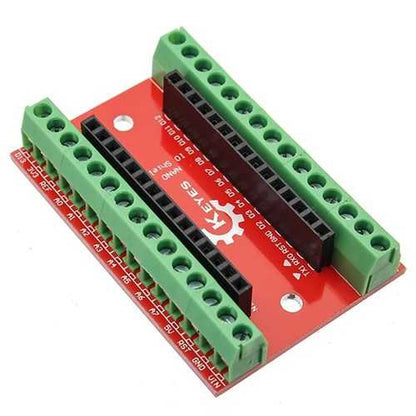 NANO IO Shield Expansion Board + ATmega328P Nano V3 Controller Geekcreit for Arduino - products that work with official Arduino boards