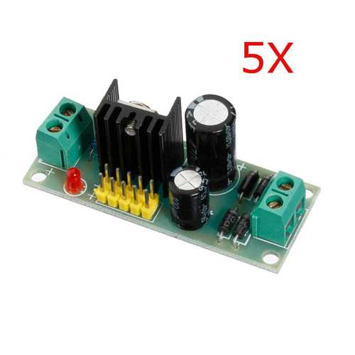 5Pcs L7805 LM7805 Three Terminal Voltage Regulator Module Geekcreit for Arduino - products that work with official Arduino boards