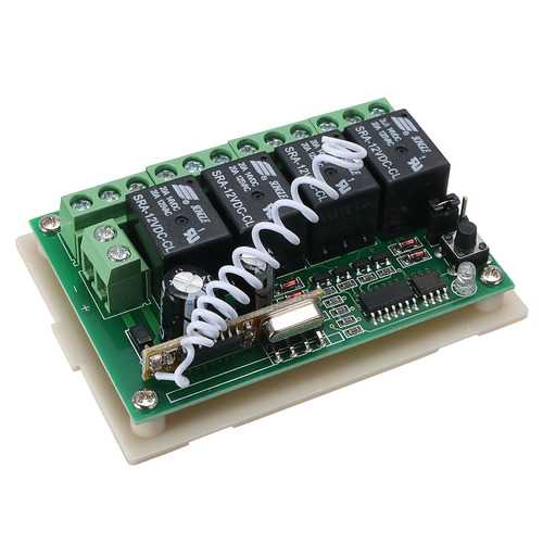 Geekcreit? 12V 4CH Channel 433Mhz Wireless Remote Control Switch With 2 Transmitter