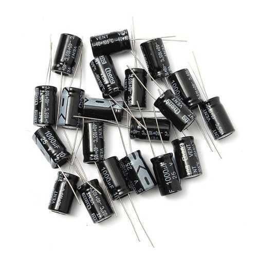 20pcs 1000uF 25V Radial Electrolytic Capacitor 10 x 17mm 105?C