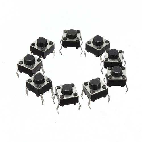 Geekcreit? 2000pcs Mini Micro Momentary Tactile Tact Switch Push Button DIP P4 Normally Open